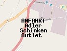 Anfahrt zum Adler Schinken Outlet  in Bonndorf (Baden-Württemberg)