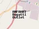 Anfahrt zum Bugatti Outlet  in Wolfsburg (Niedersachsen)