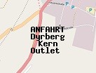 Anfahrt zum Dyrberg Kern Outlet  in Metzingen (Baden-Württemberg)