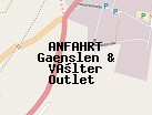 Anfahrt zum Gaenslen & Völter Outlet  in Metzingen (Baden-Württemberg)