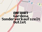 Anfahrt zum Gardena Sonderverkaufszelt Outlet  in Ulm (Baden-Württemberg)