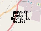 Anfahrt zum Lembert Hutfabrik Outlet  in Augsburg (Bayern)