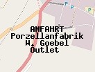 Anfahrt zum Porzellanfabrik W. Goebel Outlet  in Rödental (Bayern)