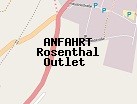 Anfahrt zum Rosenthal Outlet  in Selb (Bayern)