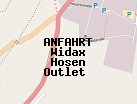 Anfahrt zum Widax Hosen Outlet  in Hückelhoven (Nordrhein-Westfalen)