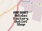 Anfahrt zum Adidas Factory Outlet Shop in Metzingen (Baden-Württemberg)