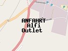 Anfahrt zum Alfi Outlet  in Metzingen (Baden-Württemberg)