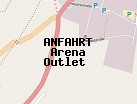 Anfahrt zum Arena Outlet  in Metzingen (Baden-Württemberg)