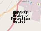 Anfahrt zum Arzberg Porzellan Outlet  in Bodenmais (Bayern)