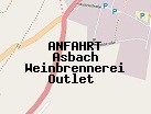 Anfahrt zum Asbach Weinbrennerei Outlet  in Rüdesheim (Hessen)