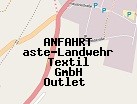 Anfahrt zum aste-Landwehr Textil GmbH Outlet  in Bopfingen (Baden-Württemberg)