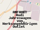 Anfahrt zum Audi Jahreswagen von Werksangehörigen Outlet  in Ingolstadt (Bayern)