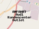 Anfahrt zum Audi Kundencenter Outlet  in Ingolstadt (Bayern)