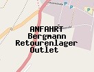 Anfahrt zum Bergmann Retourenlager Outlet  in Lage (Nordrhein-Westfalen)