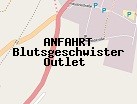 Anfahrt zum Blutsgeschwister Outlet  in Metzingen (Baden-Württemberg)