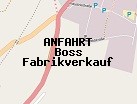 Anfahrt zum Boss Fabrikverkauf in Metzingen (Baden-Württemberg)
