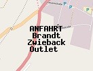 Anfahrt zum Brandt Zwieback Outlet  in Ohrdruf (Thüringen)