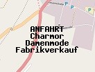Anfahrt zum Charmor Damenmode Fabrikverkauf in Pocking (Bayern)