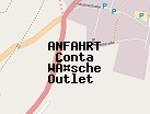 Anfahrt zum Conta Wäsche Outlet  in St. Peter-Ording (Schleswig-Holstein)