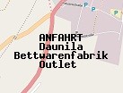 Anfahrt zum Daunila Bettwarenfabrik Outlet  in Langerwehe (Nordrhein-Westfalen)