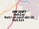Anfahrt zum Dehler Matratzenfabrik Outlet  in Coburg (Bayern)