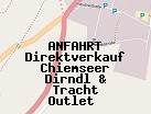 Anfahrt zum Direktverkauf Chiemseer Dirndl & Tracht Outlet  in Übersee (Bayern)