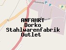 Anfahrt zum Dorko Stahlwarenfabrik Outlet  in Solingen (Nordrhein-Westfalen)