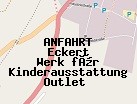 Anfahrt zum Eckert Werk für Kinderausstattung Outlet  in Kitzingen (Bayern)
