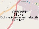 Anfahrt zum Eicker Schneidewarenfabrik Outlet  in Solingen (Nordrhein-Westfalen)