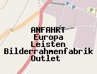 Anfahrt zum Europa Leisten Bilderrahmenfabrik Outlet  in München (Bayern)