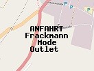 Anfahrt zum Frackmann Mode Outlet  in Forchheim (Bayern)