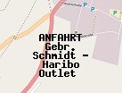 Anfahrt zum Gebr. Schmidt - Haribo Outlet  in Mainbernheim (Bayern)