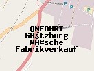 Anfahrt zum Götzburg Wäsche Fabrikverkauf in Balingen (Baden-Württemberg)