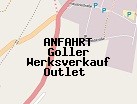 Anfahrt zum Goller Werksverkauf Outlet  in Marktleugast (Bayern)
