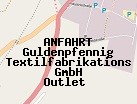 Anfahrt zum Guldenpfennig Textilfabrikations GmbH Outlet  in Quakenbrück (Niedersachsen)