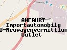 Anfahrt zum Importautomobile EU-Neuwagenvermittlung Outlet  in Straußfurt (Thüringen)