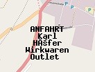 Anfahrt zum Karl Höfer Wirkwaren Outlet  in Wunsiedel (Bayern)