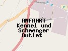 Anfahrt zum Kennel und Schmenger Outlet  in Zweibrücken (Rheinland-Pfalz)