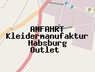 Anfahrt zum Kleidermanufaktur Habsburg Outlet  in Ingolstadt (Bayern)