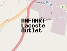 Anfahrt zum Lacoste Outlet  in Wolfsburg (Niedersachsen)