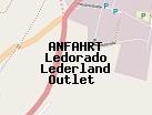 Anfahrt zum Ledorado Lederland Outlet  in Metzingen (Baden-Württemberg)