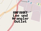 Anfahrt zum Lee und Wrangler Outlet in Dreieich (Hessen)