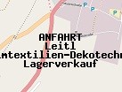 Anfahrt zum Leitl Heimtextilien-Dekotechnik Lagerverkauf in Reisbach (Bayern)