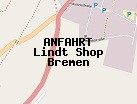 Anfahrt zum Lindt Shop Bremen in Stuhr-Brinkum (Niedersachsen)