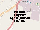 Anfahrt zum Lorenz Spielwaren Outlet  in Geretsried (Bayern)