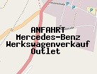 Anfahrt zum Mercedes-Benz Werkswagenverkauf Outlet  in Stuttgart (Baden-Württemberg)