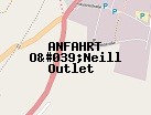Anfahrt zum O'Neill Outlet  in Metzingen (Baden-Württemberg)