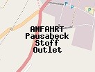 Anfahrt zum Pausabeck Stoff Outlet in Metzingen (Baden-Württemberg)