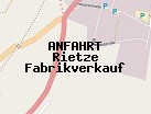Anfahrt zum Rietze Fabrikverkauf in Altdorf (Nordrhein-Westfalen)