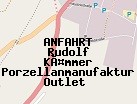 Anfahrt zum Rudolf Kämmer Porzellanmanufaktur Outlet  in Rudolstadt (Thüringen)